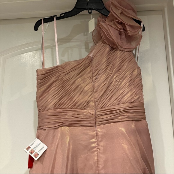 MAC DUGGAL | IRIDESCENT ONE SHOULDER ROSETTE BALL GOWN #49252 - Picture 8 of 14